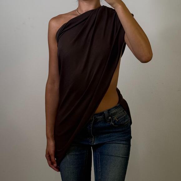 Brown Infinite Scarf - Picture 2 of 5